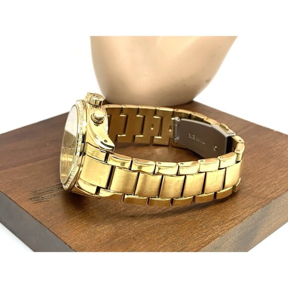 Timex Women's Watch TW2V57800 Quartz Chronograph Gold Dial Stainless Steel 38mm - Picture 9 of 14